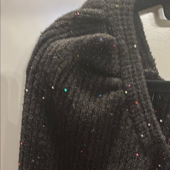 1.STATE Black Sweater with Sparkle Accents sm - Picture 3 of 5